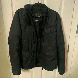 Barbour International Fibre Down Jacket Women's Medium SS17 Black Catcher Quilt